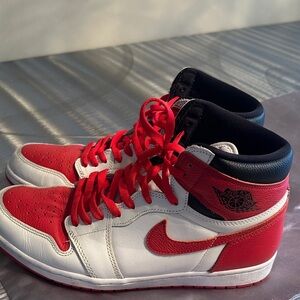 Nike Air in White with Red Logo